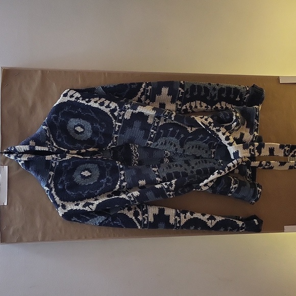 New Ralph Lauren Women's Silk-Linen Shawl Collar Cardigan - Picture 2 of 10